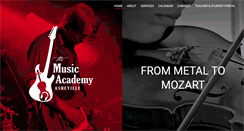 Desktop Screenshot of musicacademyasheville.com